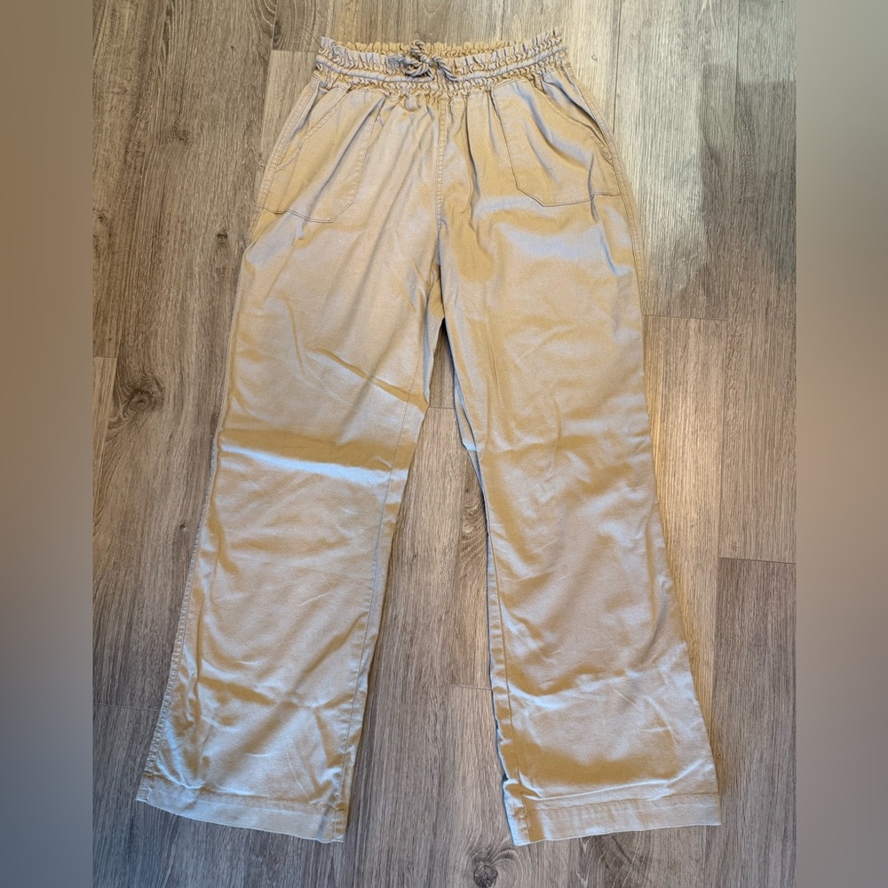 Ci Sono Women's Tan Wide Leg Pants